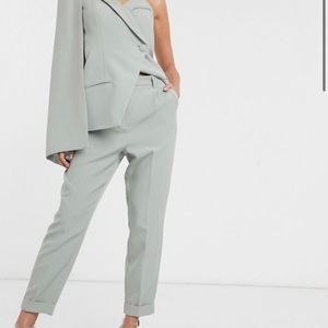 Lavish Alice tailored suit pants in green